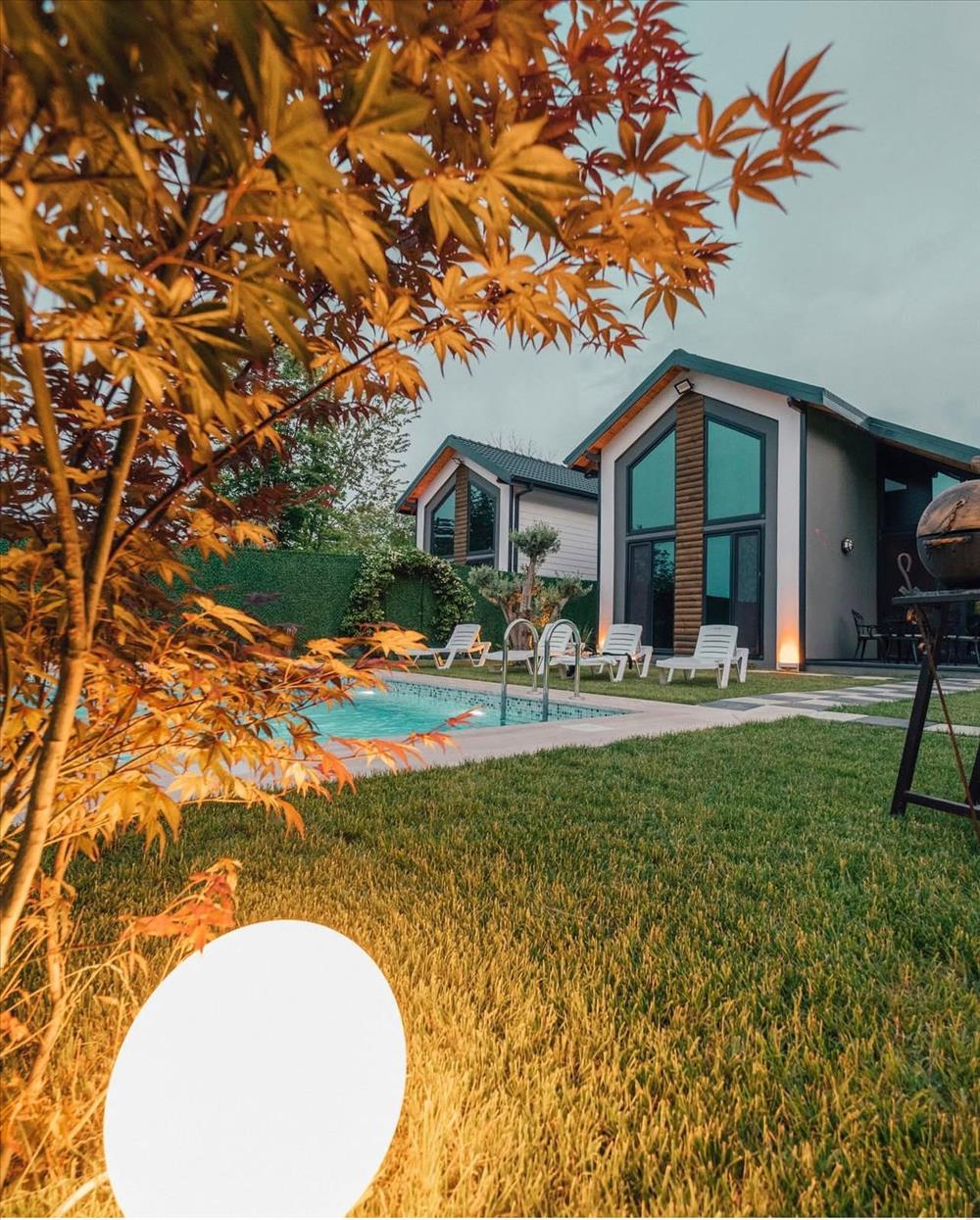 B316-2 Jakuzili Havuzlu Bungalov — fotoğraf 9